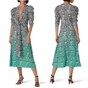 AFRM Ellis Ombre Snake Print Dress - Size S